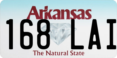 AR license plate 168LAI