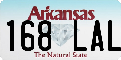 AR license plate 168LAL