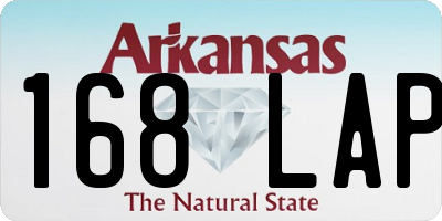 AR license plate 168LAP
