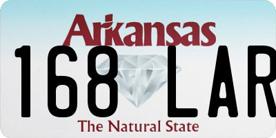 AR license plate 168LAR