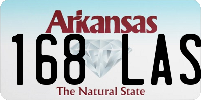 AR license plate 168LAS