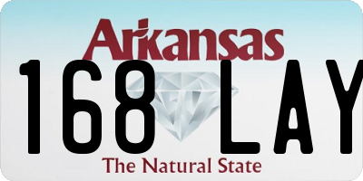 AR license plate 168LAY