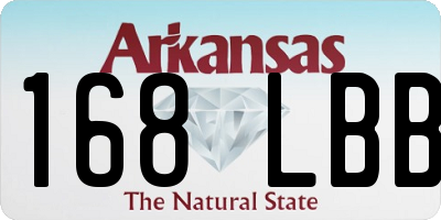 AR license plate 168LBB
