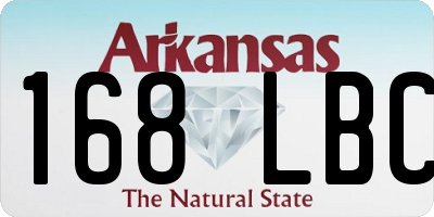 AR license plate 168LBC