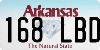 AR license plate 168LBD