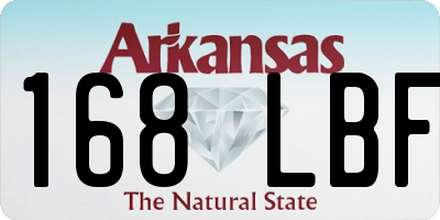 AR license plate 168LBF