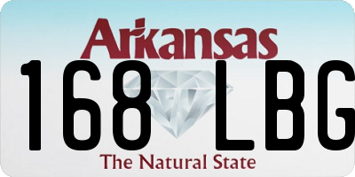 AR license plate 168LBG