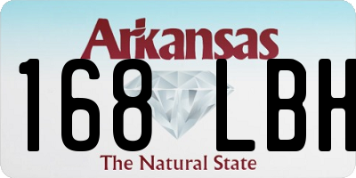 AR license plate 168LBH