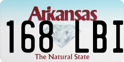 AR license plate 168LBI