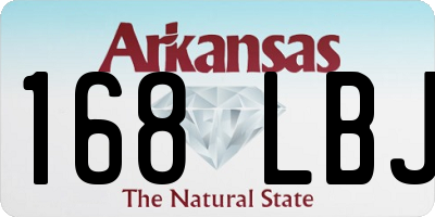 AR license plate 168LBJ