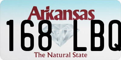 AR license plate 168LBQ