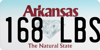 AR license plate 168LBS