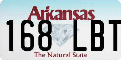 AR license plate 168LBT