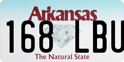 AR license plate 168LBU