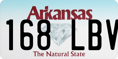 AR license plate 168LBV