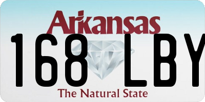 AR license plate 168LBY