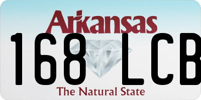 AR license plate 168LCB