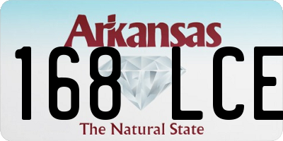 AR license plate 168LCE