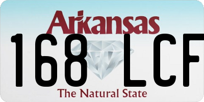 AR license plate 168LCF