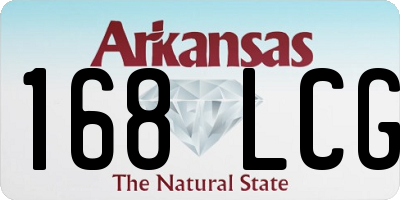 AR license plate 168LCG