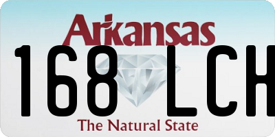 AR license plate 168LCH