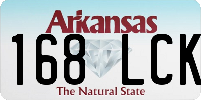AR license plate 168LCK
