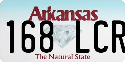 AR license plate 168LCR