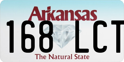 AR license plate 168LCT