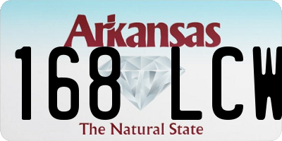 AR license plate 168LCW
