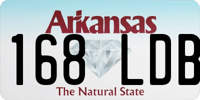 AR license plate 168LDB