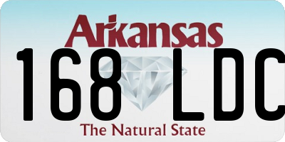 AR license plate 168LDC