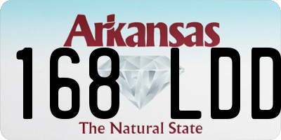 AR license plate 168LDD