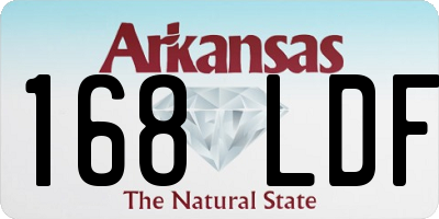 AR license plate 168LDF