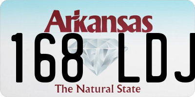 AR license plate 168LDJ