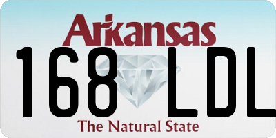 AR license plate 168LDL
