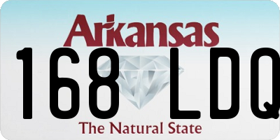 AR license plate 168LDQ