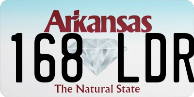 AR license plate 168LDR