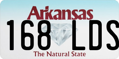 AR license plate 168LDS