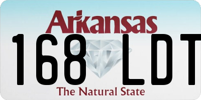 AR license plate 168LDT