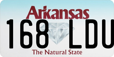 AR license plate 168LDU