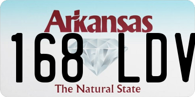 AR license plate 168LDV
