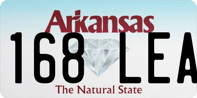 AR license plate 168LEA