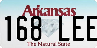 AR license plate 168LEE