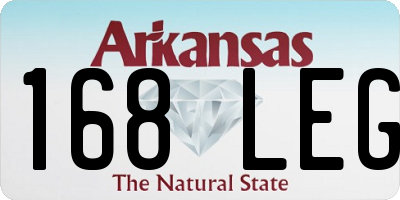 AR license plate 168LEG