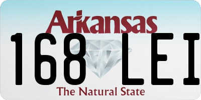 AR license plate 168LEI