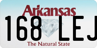 AR license plate 168LEJ