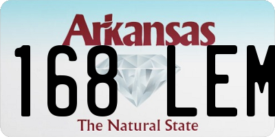AR license plate 168LEM