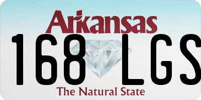 AR license plate 168LGS
