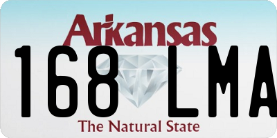 AR license plate 168LMA