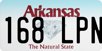 AR license plate 168LPN